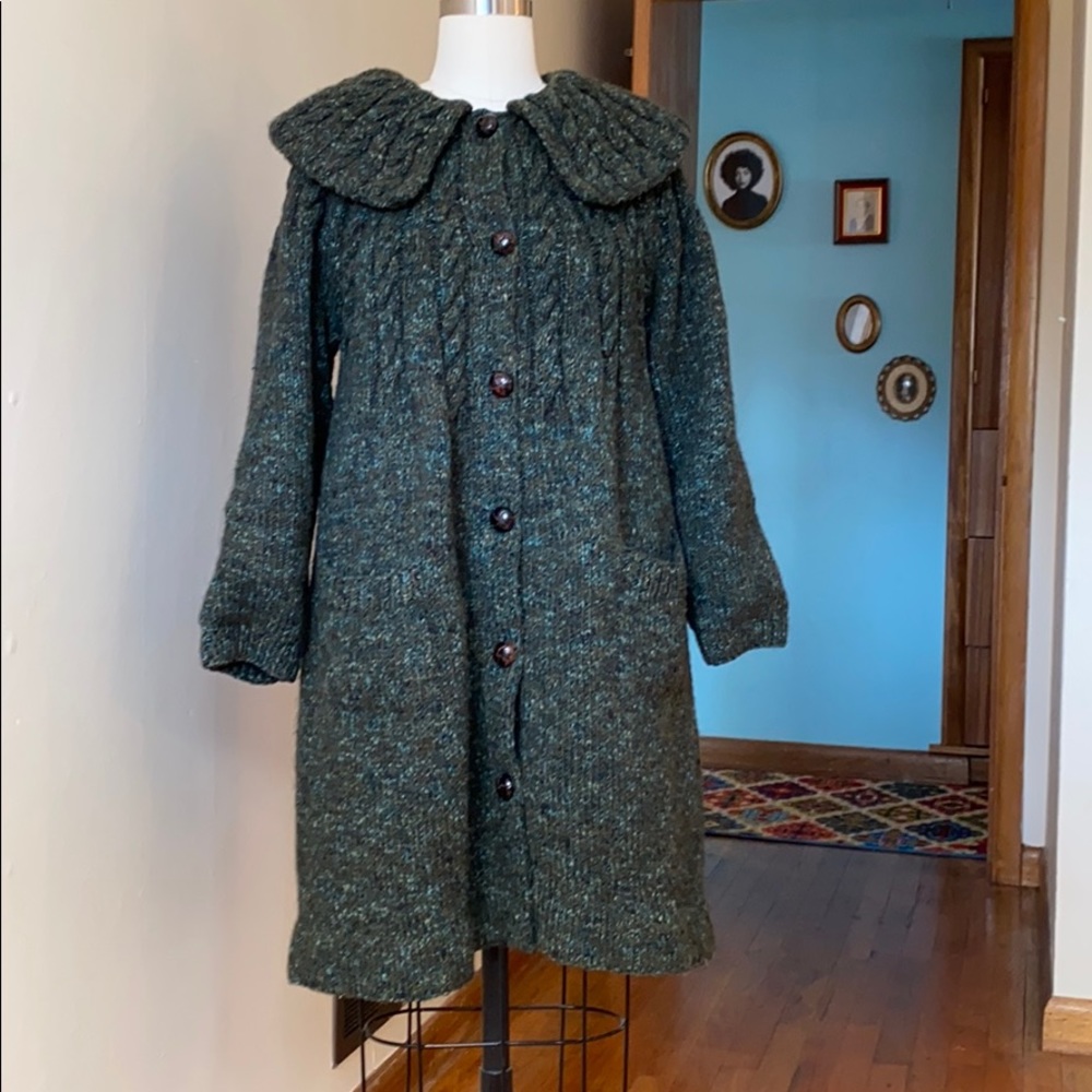 Vintage sweater coat size small